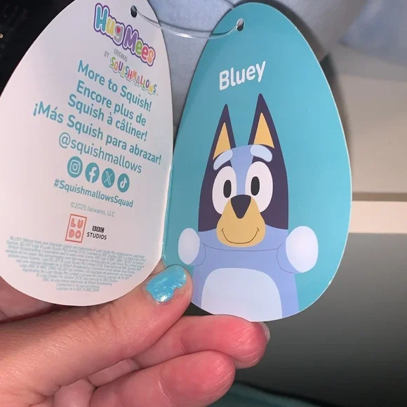 Hugmees by squismallows Bluey ‎ NWT - Picture 7 of 11